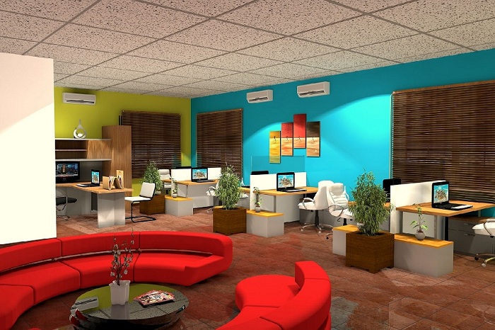 warmth office space with decorating ideas. Designed by BD Craft @2014